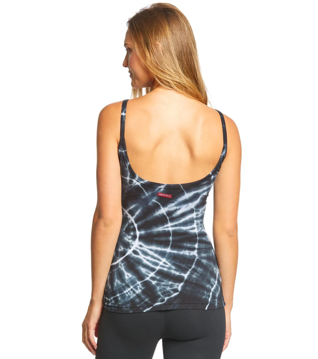 Hard Tail Scoop Back Yoga Tank Top with Bra