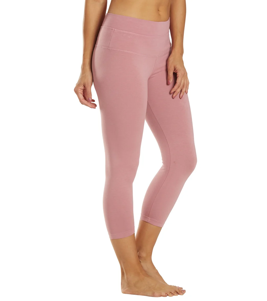Hard Tail High Rise Cotton Yoga Capris