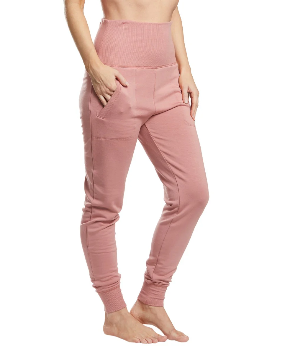 Beyond Yoga Cozy Fleece Foldover Long Sweatpant Joggers