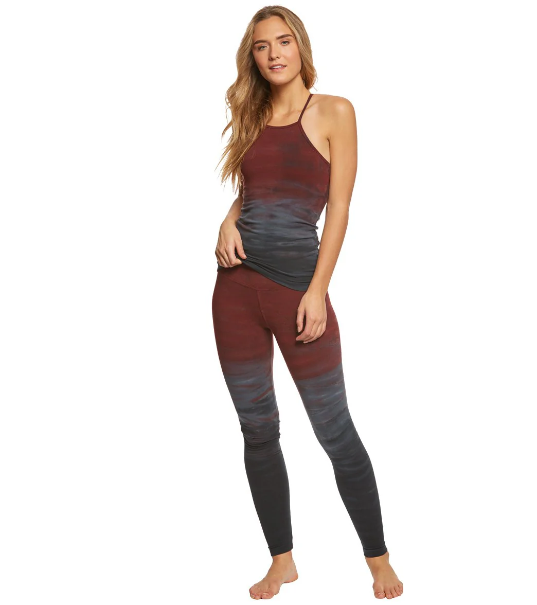 Hard Tail Flat Waist Cotton Ankle Yoga Leggings