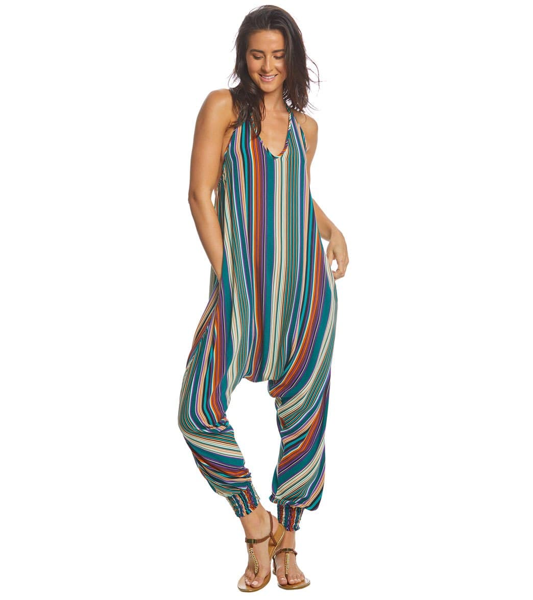 Buddha Pants Stripes Harem Jumpsuit