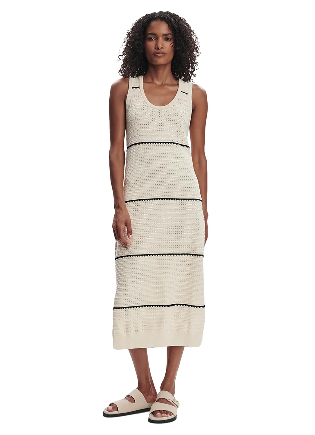 Varley Scott Scoop Neck Midi Dress