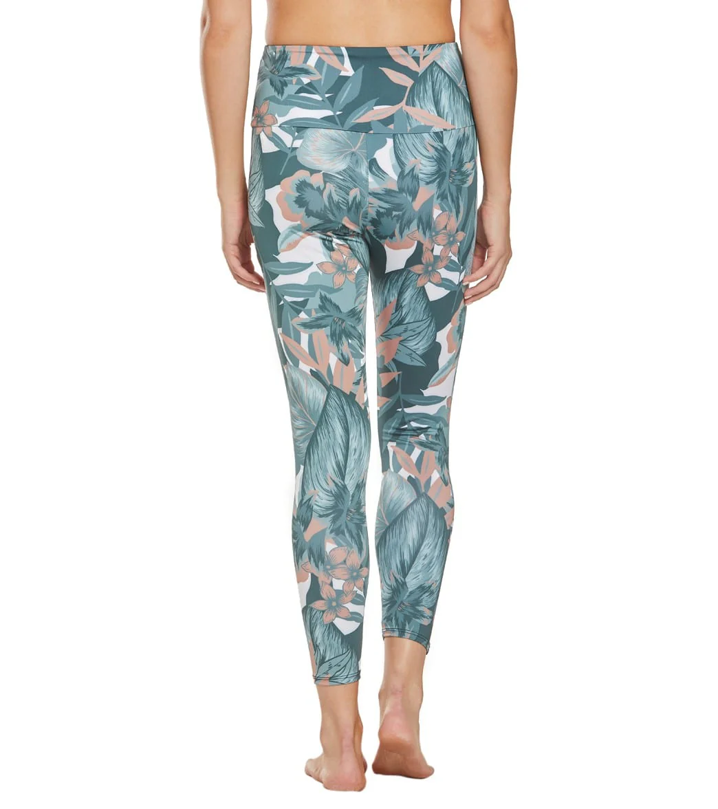 Onzie High Waisted Basic 7/8 Yoga Leggings Tropical Camo