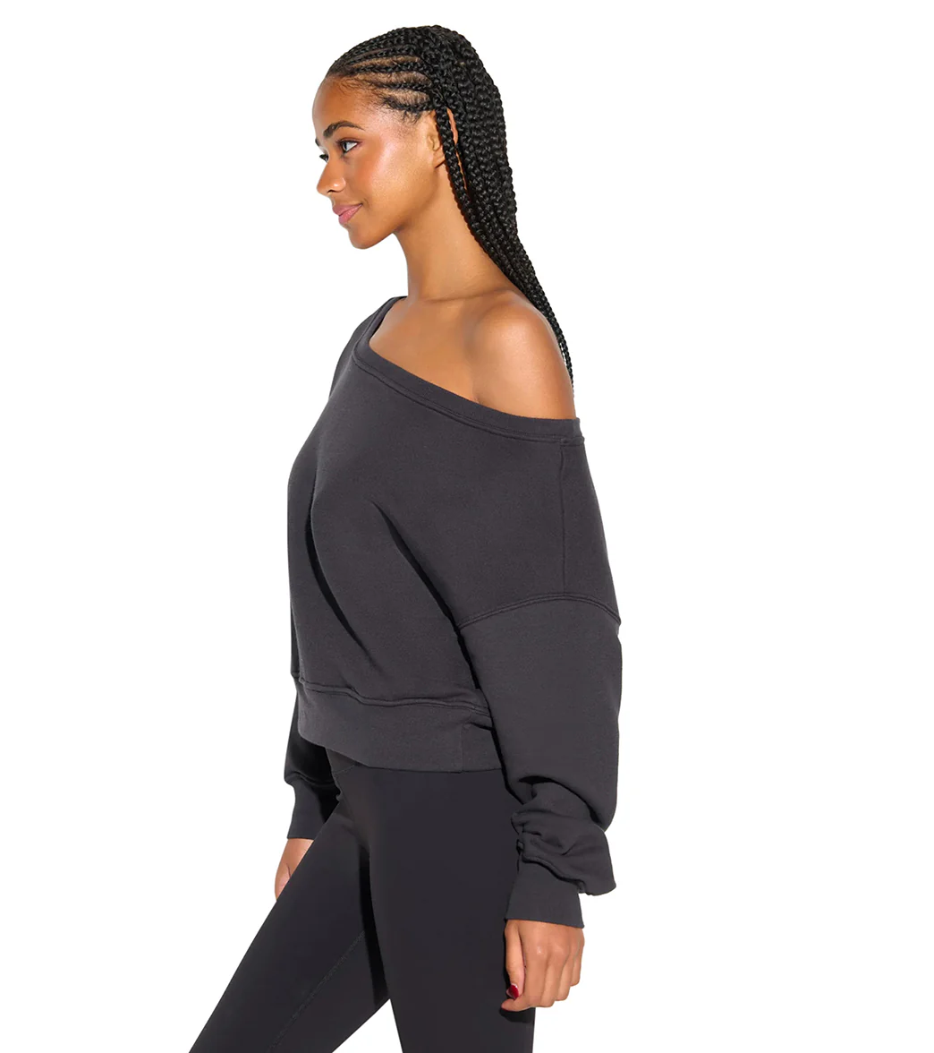 Spiritual Gangster La Vida Off Shoulder Long Sleeve