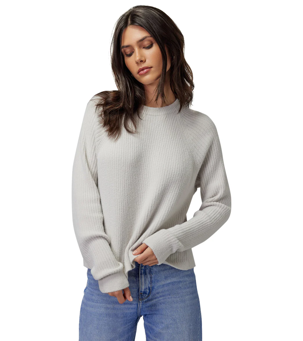 Spiritual Gangster Chenille Raglan Crew Sweater