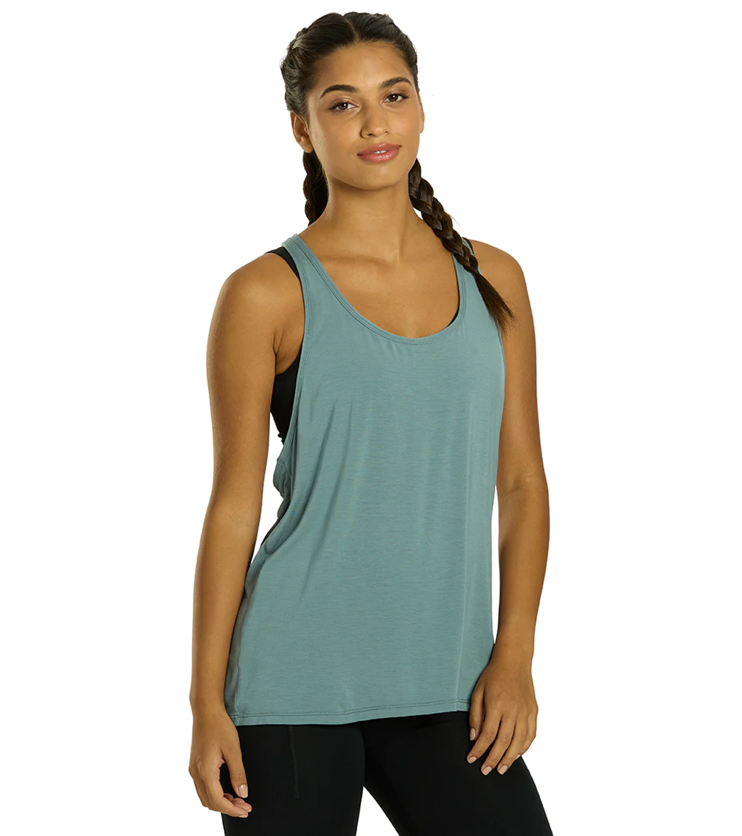 Everyday Yoga Motion Solid Racer Back Layering Tank