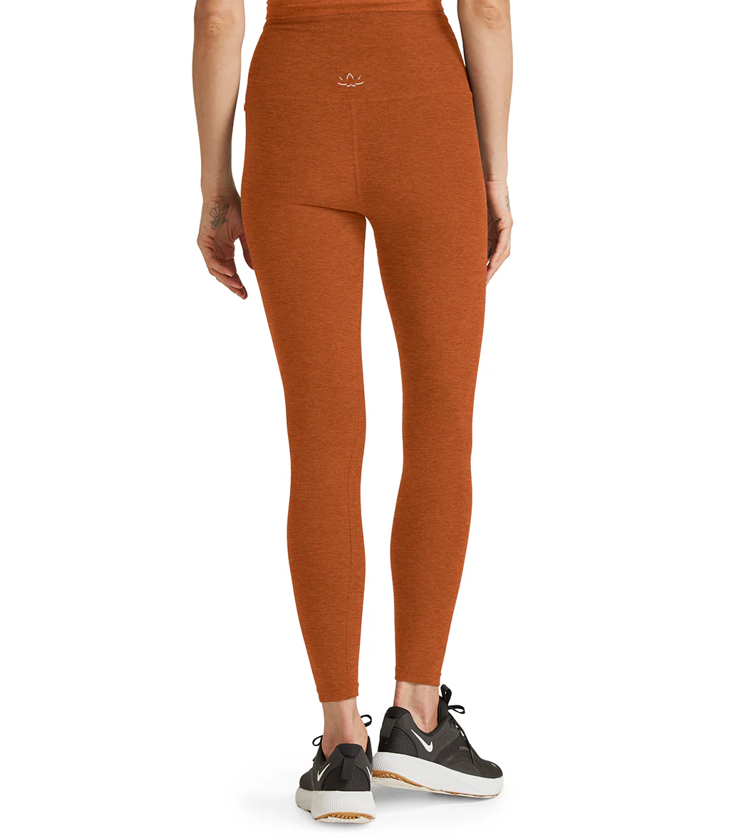 Beyond Yoga Spacedye High Waisted Caught In The Midi 7/8 Yoga Leggings Warm Clay Heather