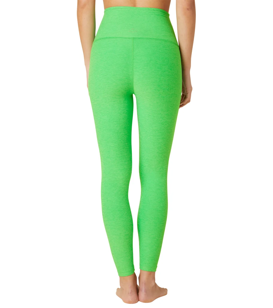 Beyond Yoga Spacedye High Waisted Caught In The Midi 7/8 Yoga Leggings Honeydew Pop Heather