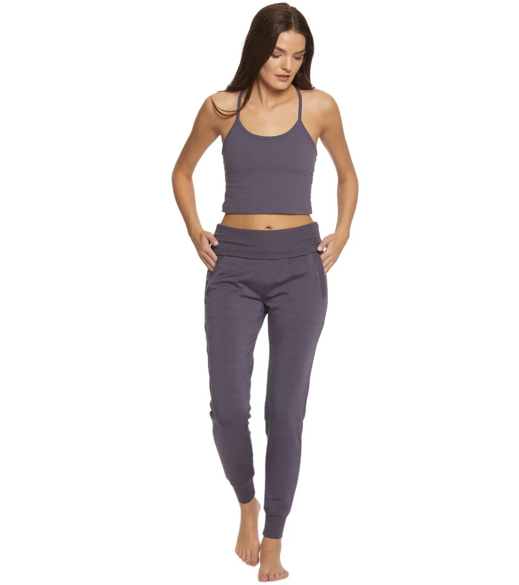 Beyond Yoga Cozy Fleece Foldover Long Sweatpant Joggers
