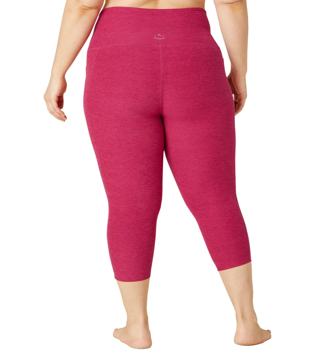 Beyond Yoga Plus Size Spacedye Out Of Pocket High Waisted Capri Leggings