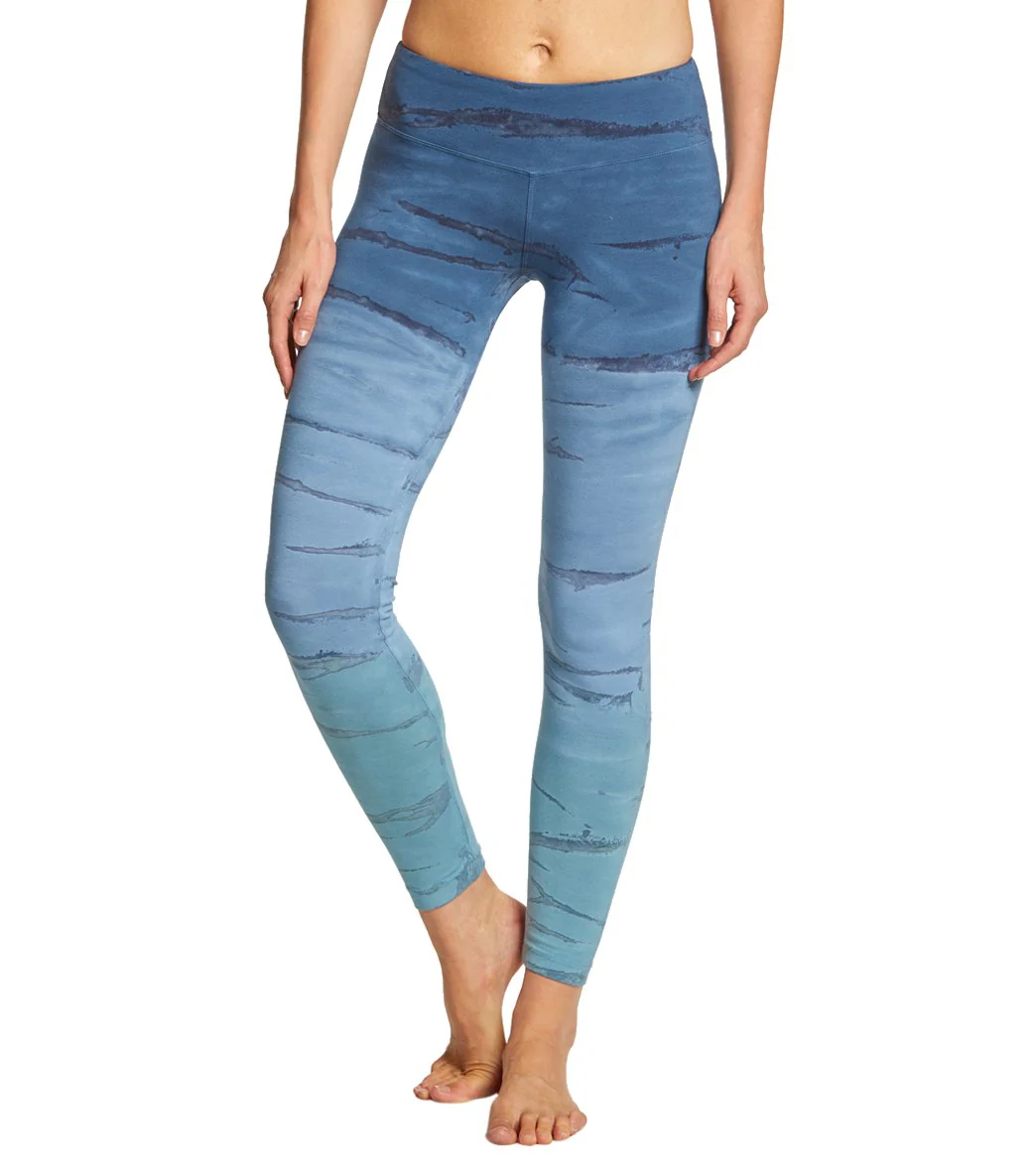 Hard Tail Flat Waist Cotton Ankle Yoga Leggings