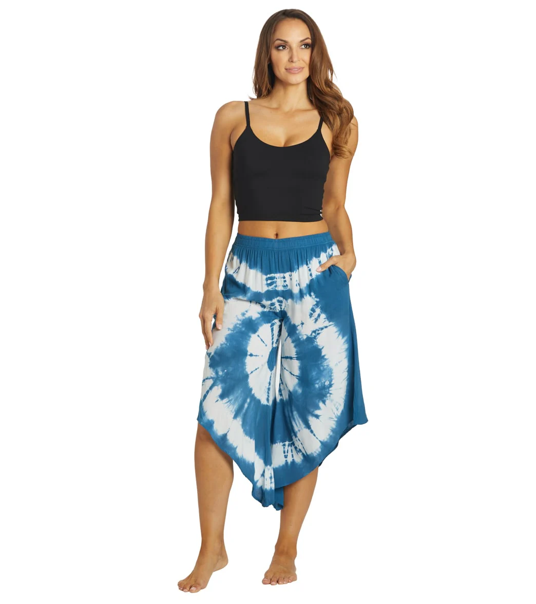 Yak & Yeti Tie Dye Cropped Bohemian Style Pants