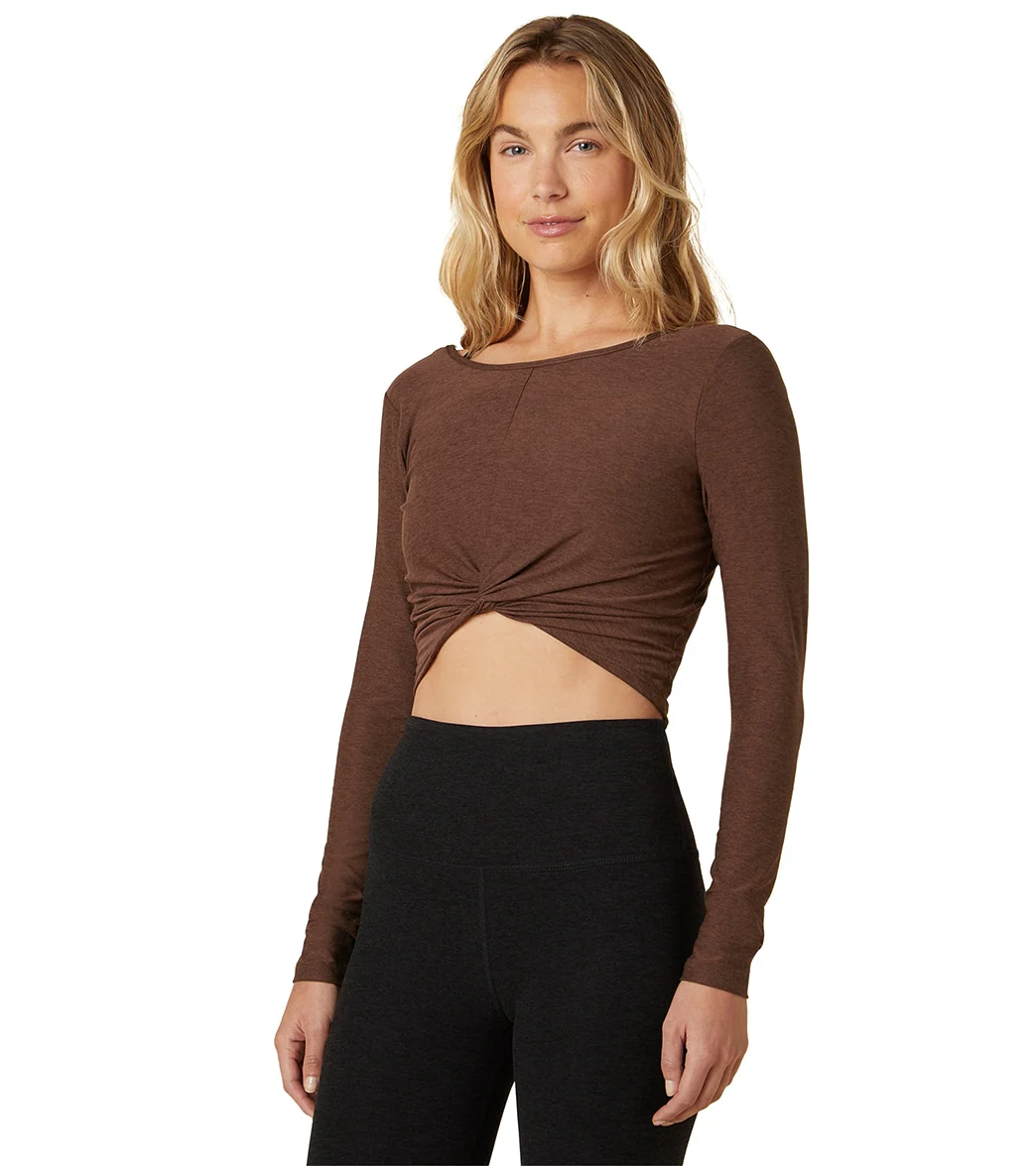 Beyond Yoga Featherweight Twist Of Fate Pullover