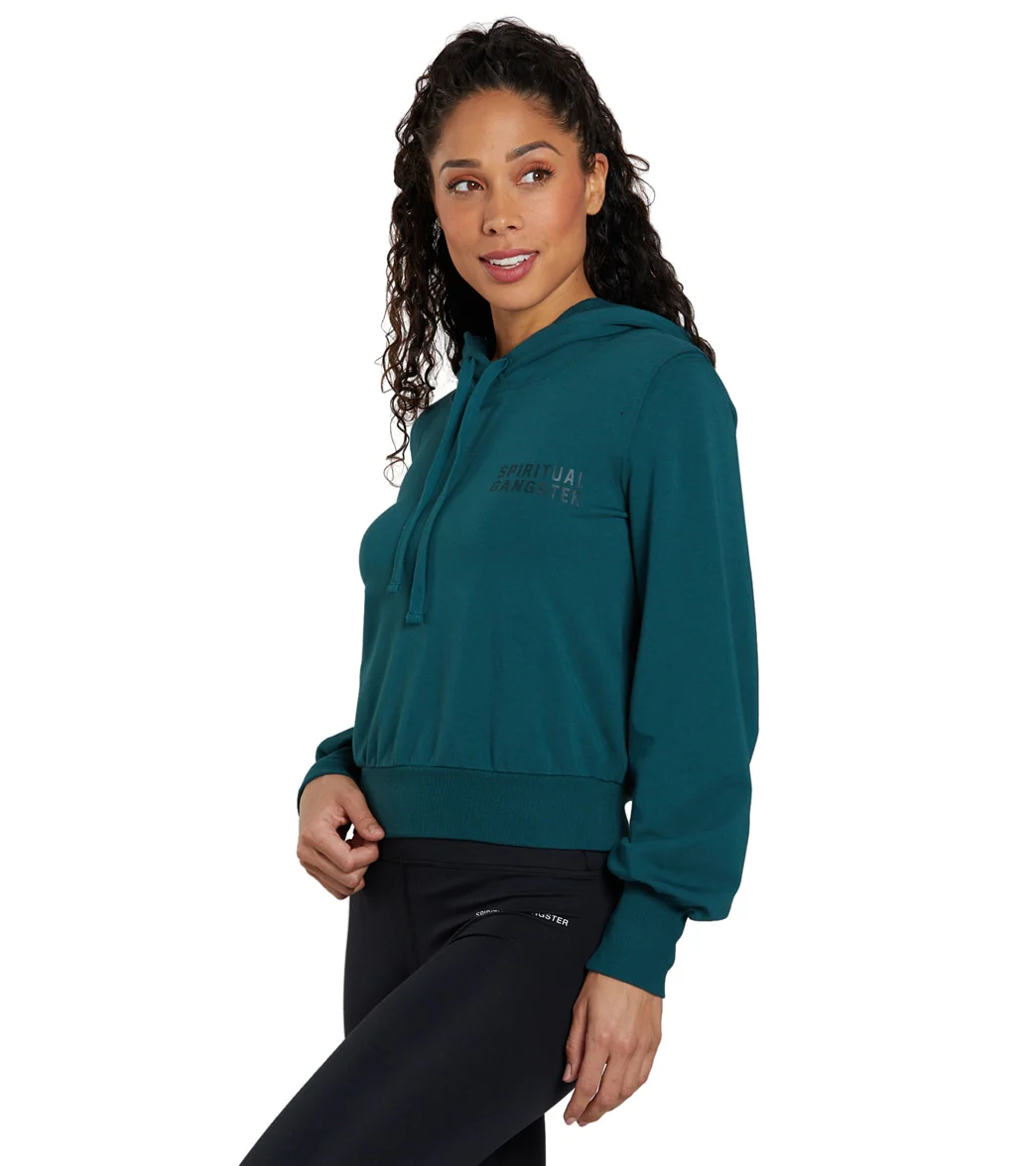 Spiritual Gangster Blouson Sleeve Fleece Hoodie