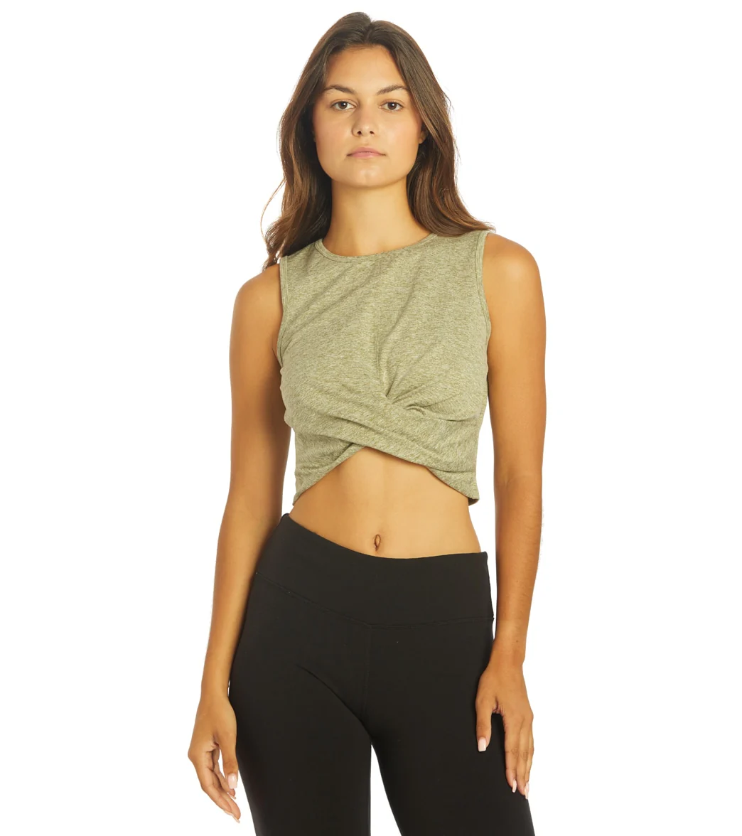 Zobha Melange Twist Crop