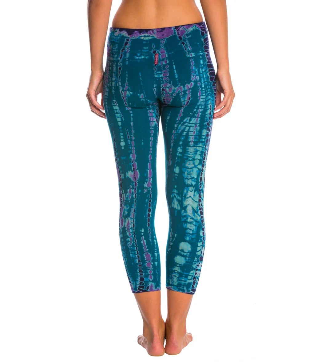 Hard Tail Flat Waisted Cotton Yoga Capris