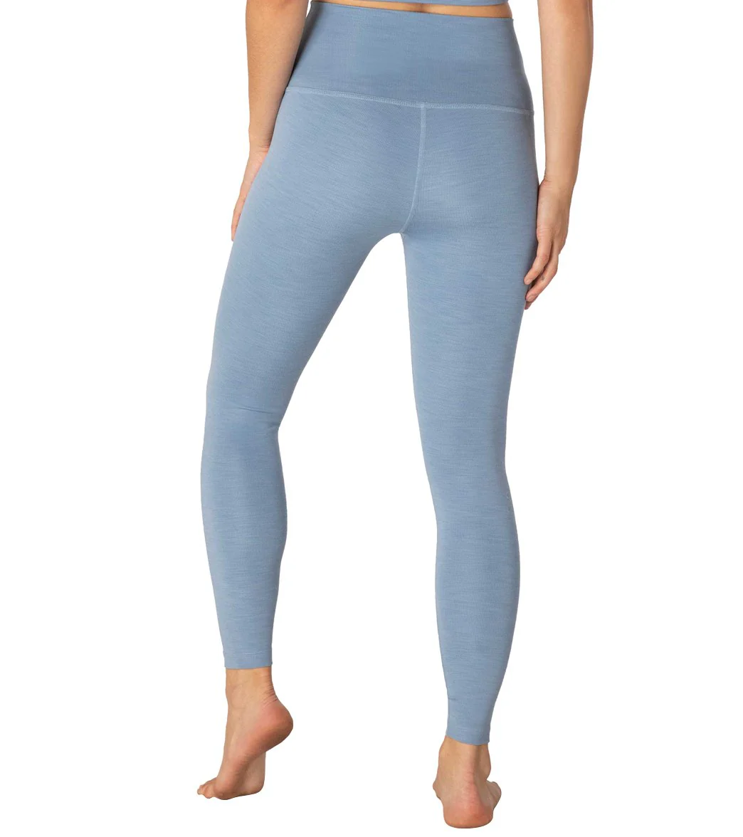 Beyond Yoga Heather Rib High Waisted 7/8 Yoga Leggings