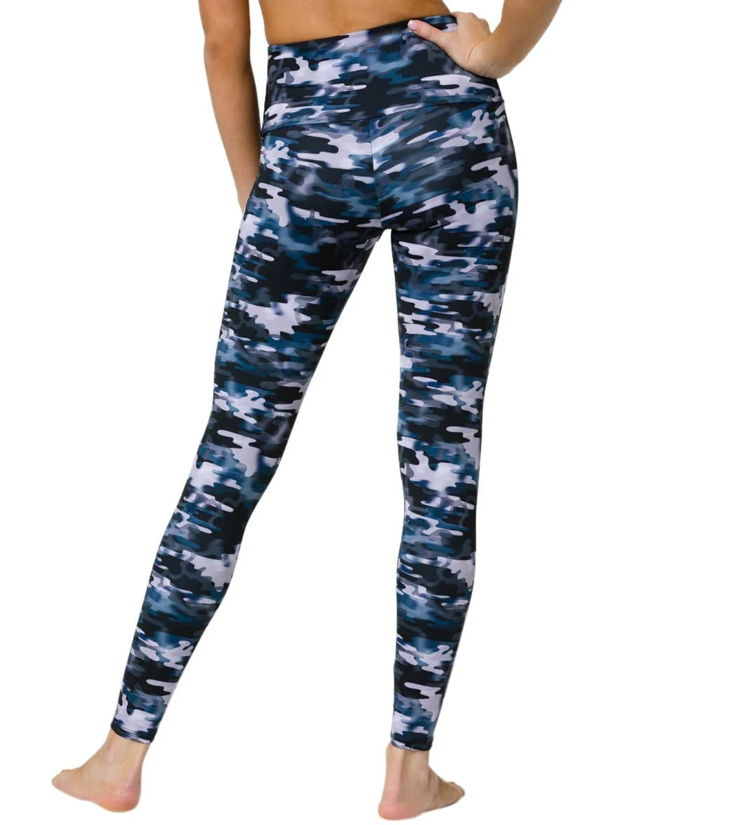 Onzie High Waisted Yoga Leggings Stormy Camo