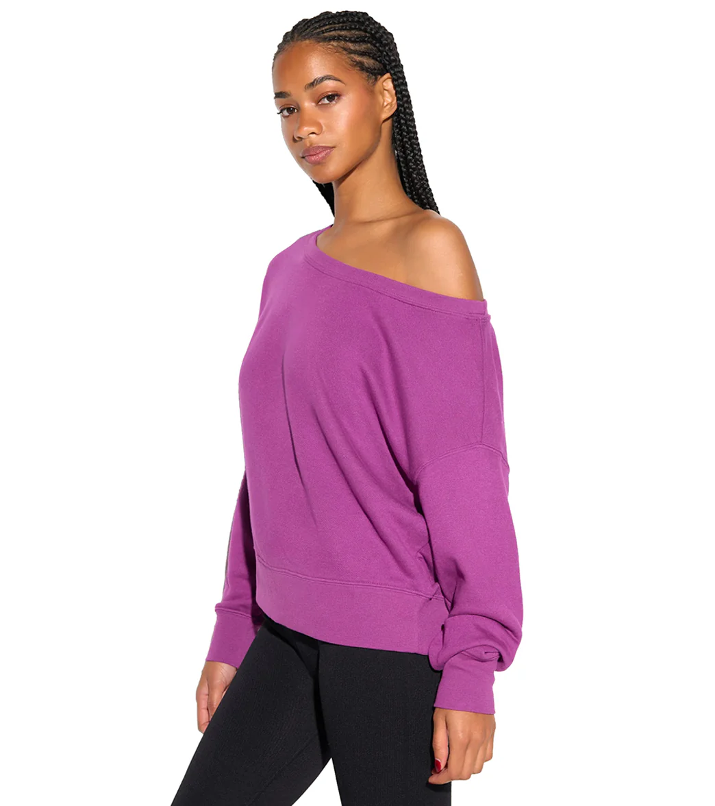 Spiritual Gangster La Vida Off Shoulder Long Sleeve