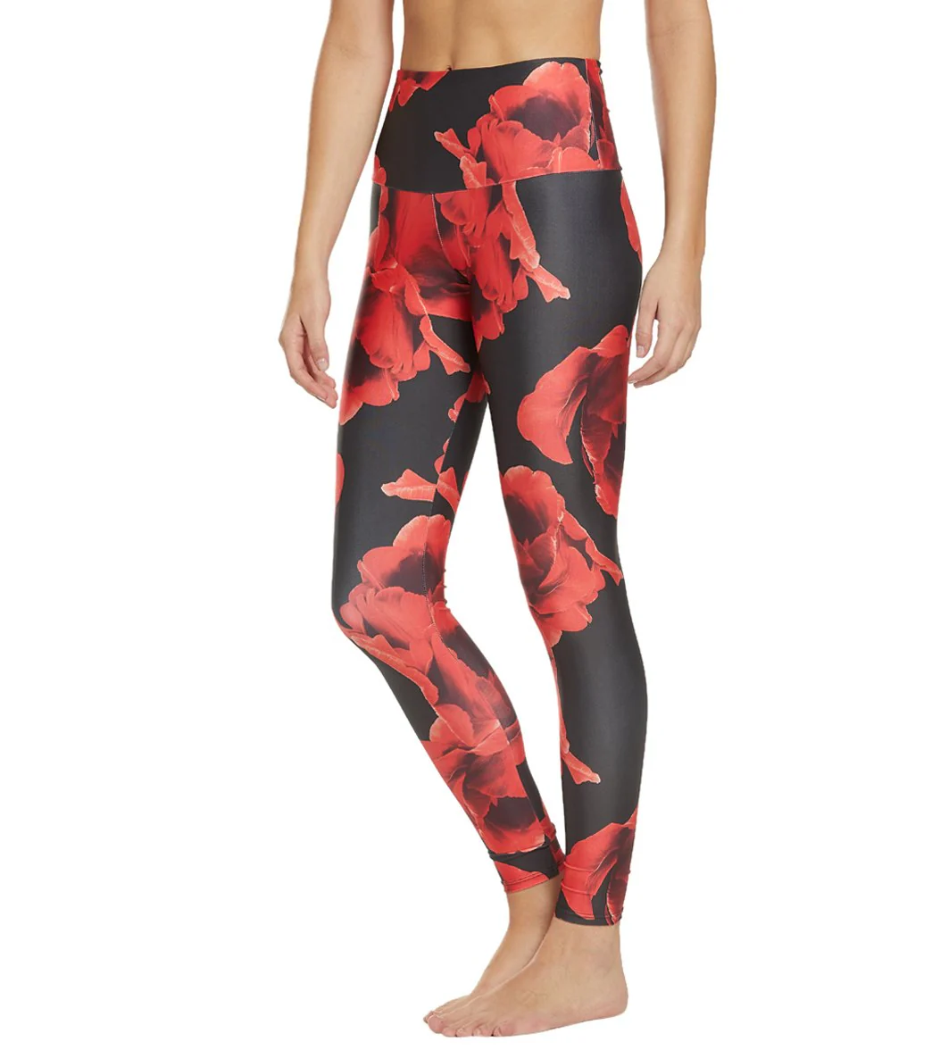 Onzie High Waisted Yoga Leggings Volcanic Flower