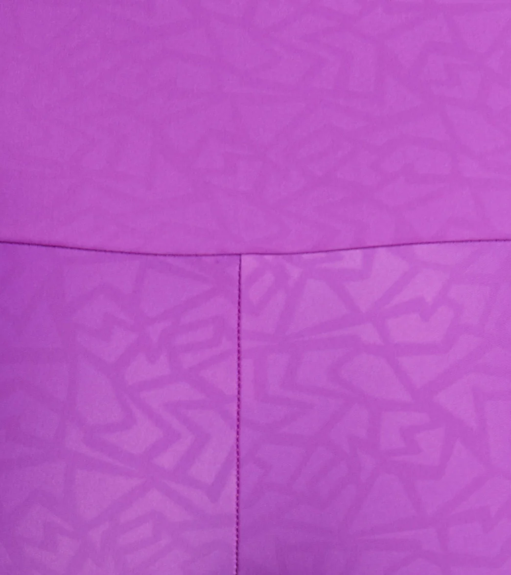 Onzie High Waisted Basic 7/8 Yoga Leggings Electric Purple Pandora