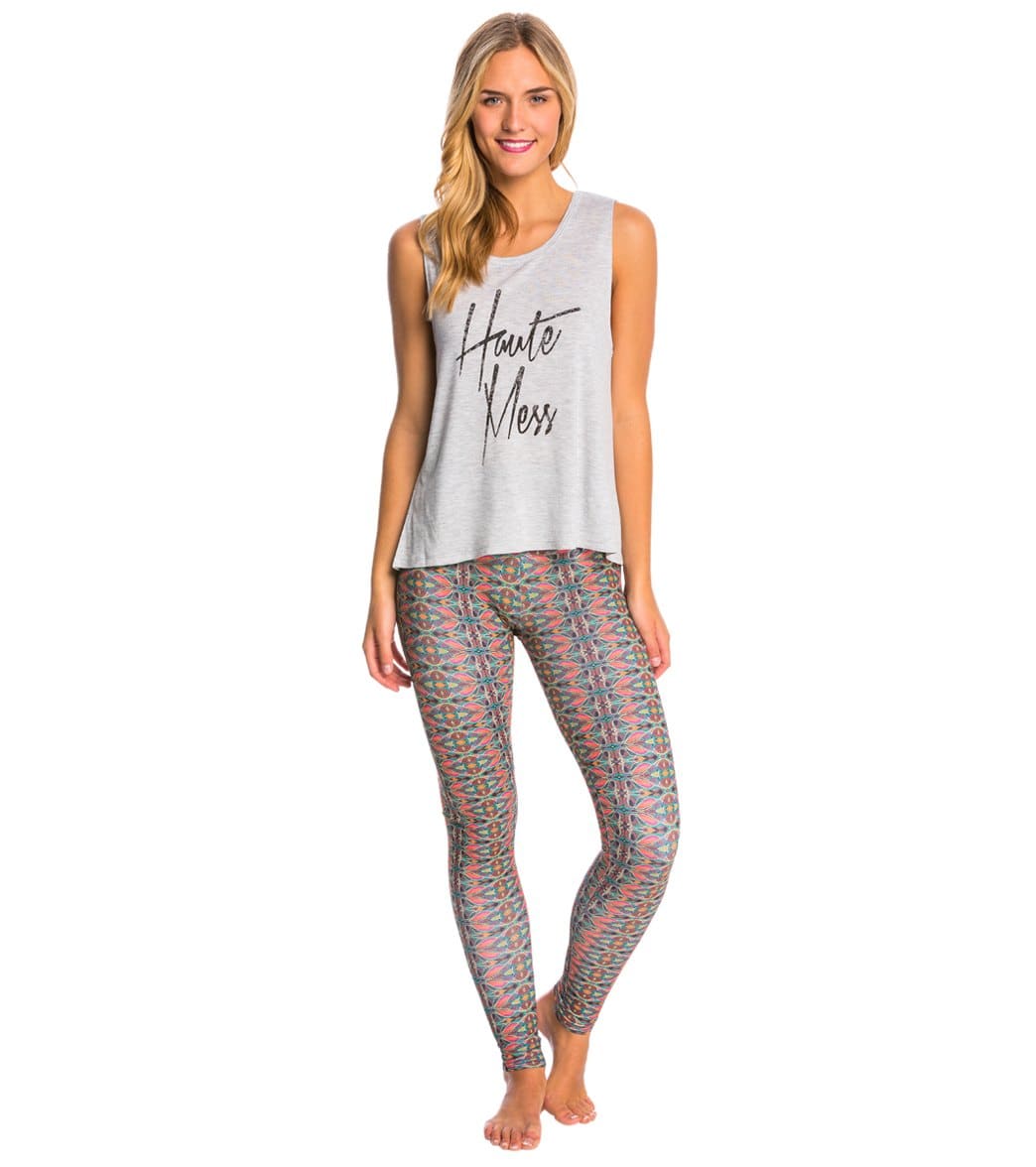 Onzie High Waisted Yoga Leggings Balinese