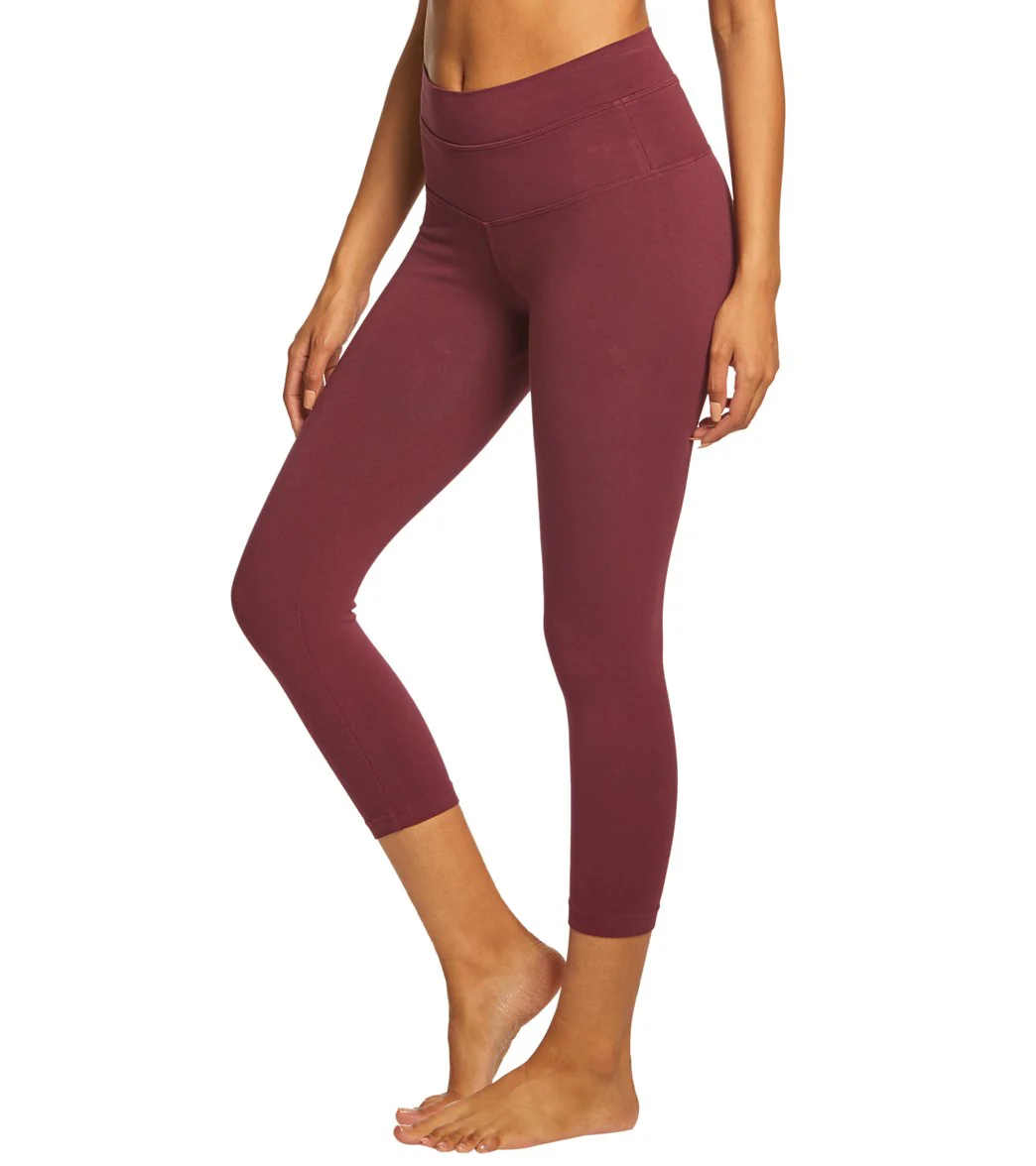 Hard Tail High Rise Cotton Yoga Capris