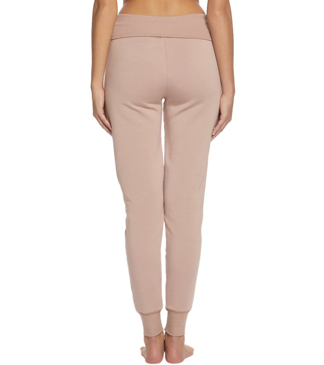 Beyond Yoga Cozy Fleece Foldover Long Sweatpant Joggers