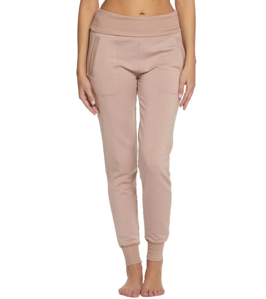 Beyond Yoga Cozy Fleece Foldover Long Sweatpant Joggers