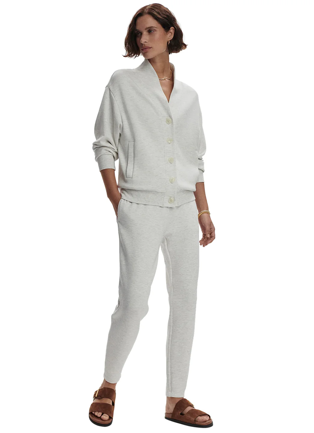 Varley Celeste Button Through Sweater Cardigan