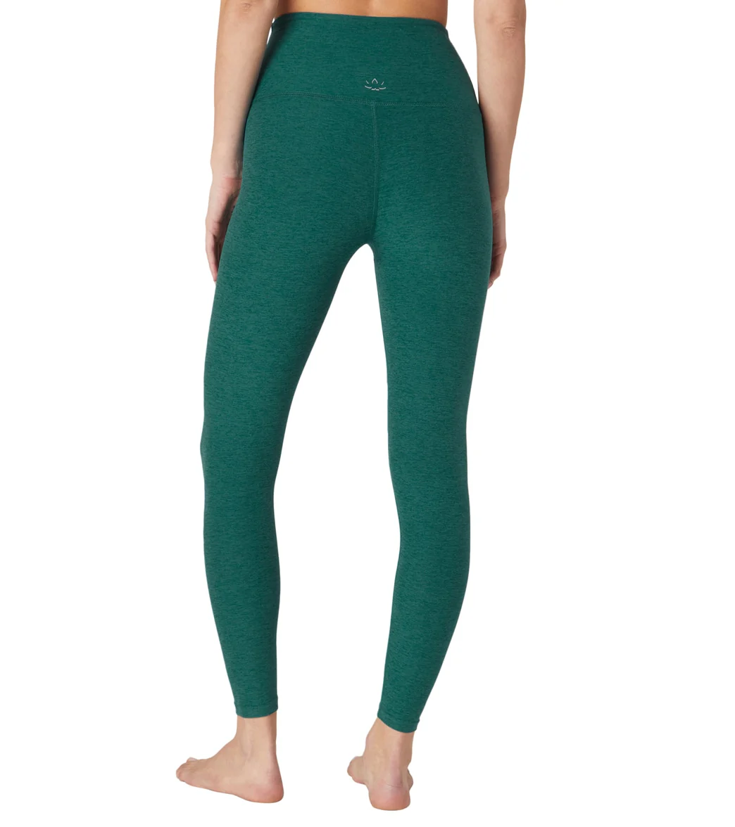 Beyond Yoga Spacedye High Waisted Caught In The Midi 7/8 Yoga Leggings Lunar Teal Heather