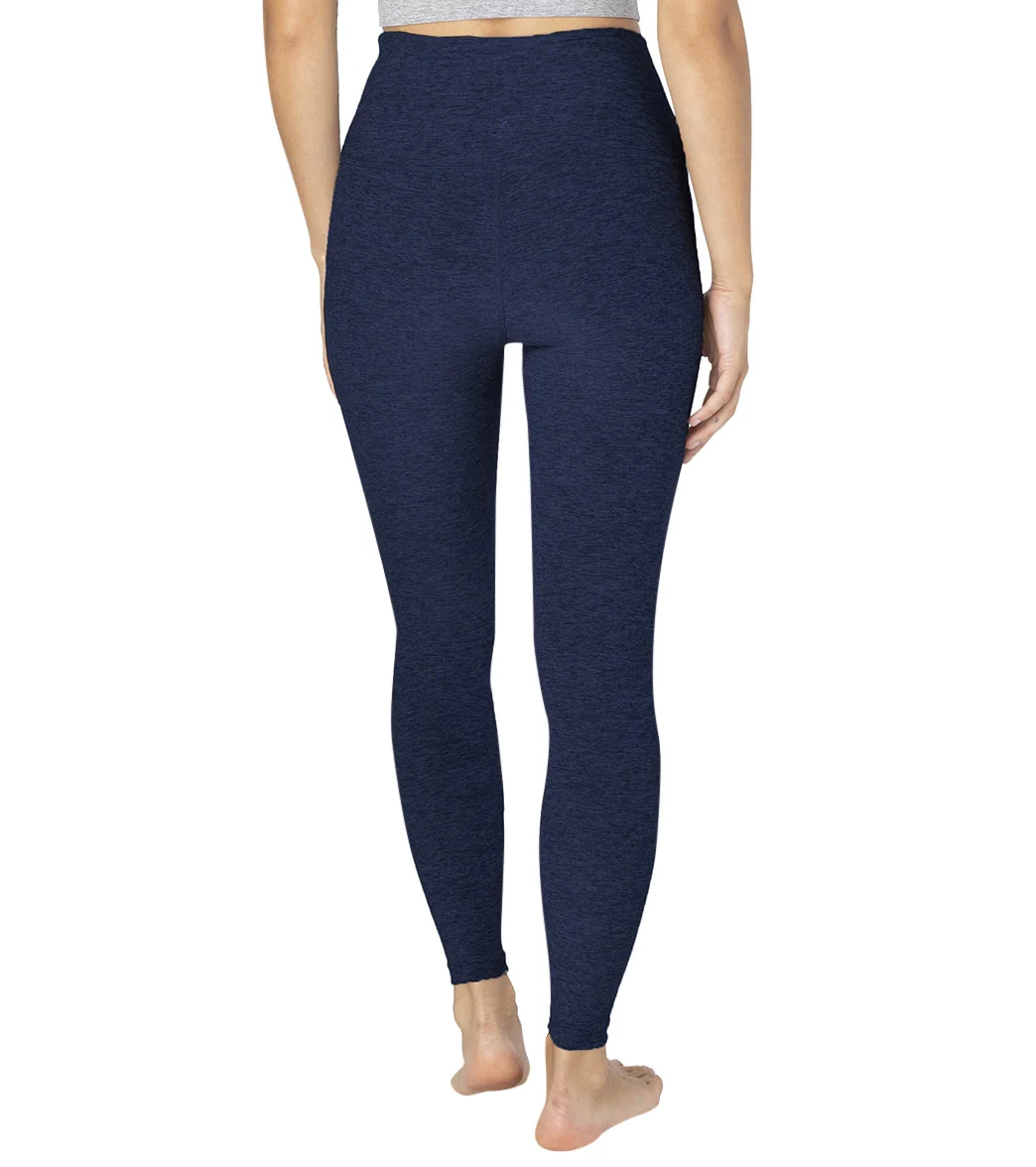 Beyond Yoga Spacedye High Waisted Caught In The Midi 7/8 Yoga Leggings Nocturnal Navy