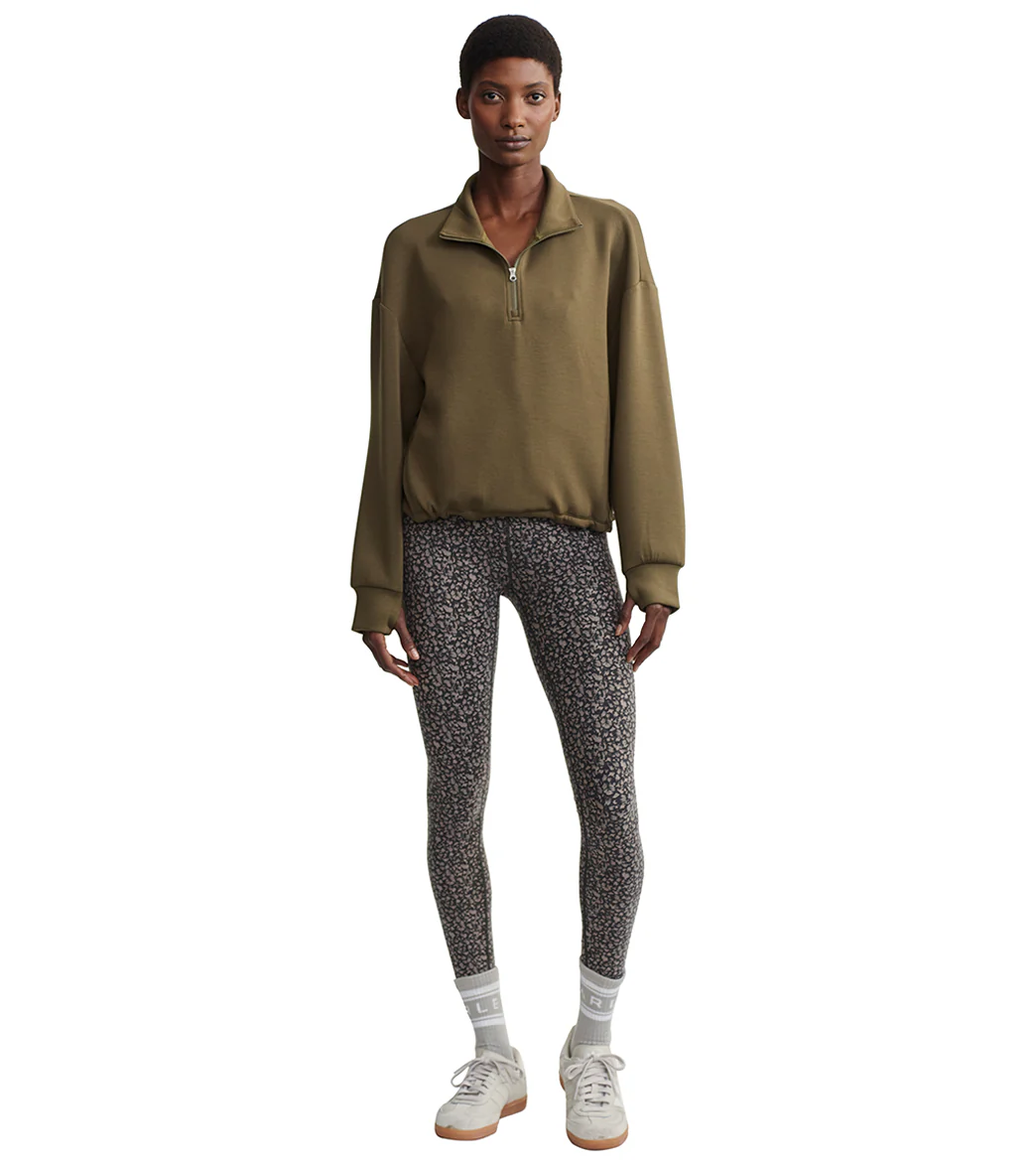 Varley Sian Cropped Half Zip Midlayer Pullover