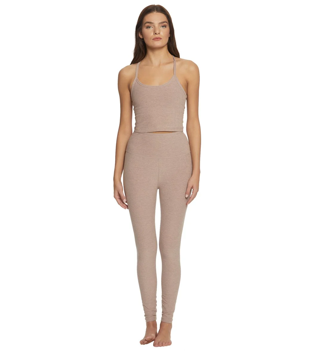 Beyond Yoga Spacedye High Waisted Caught In The Midi 7/8 Yoga Leggings Wild Wisteria/Brazen Blush