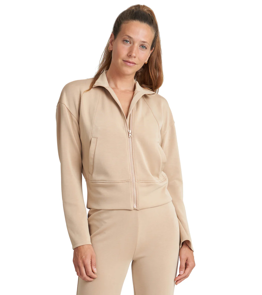 Thrive Societe Bell Sleeve Zip Jacket