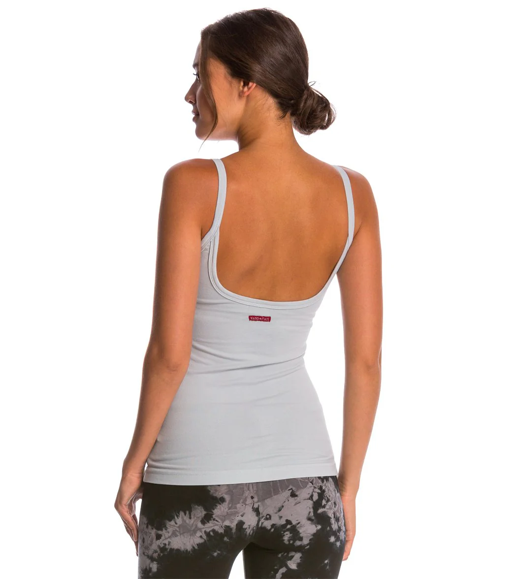 Hard Tail Scoop Back Yoga Tank Top with Bra