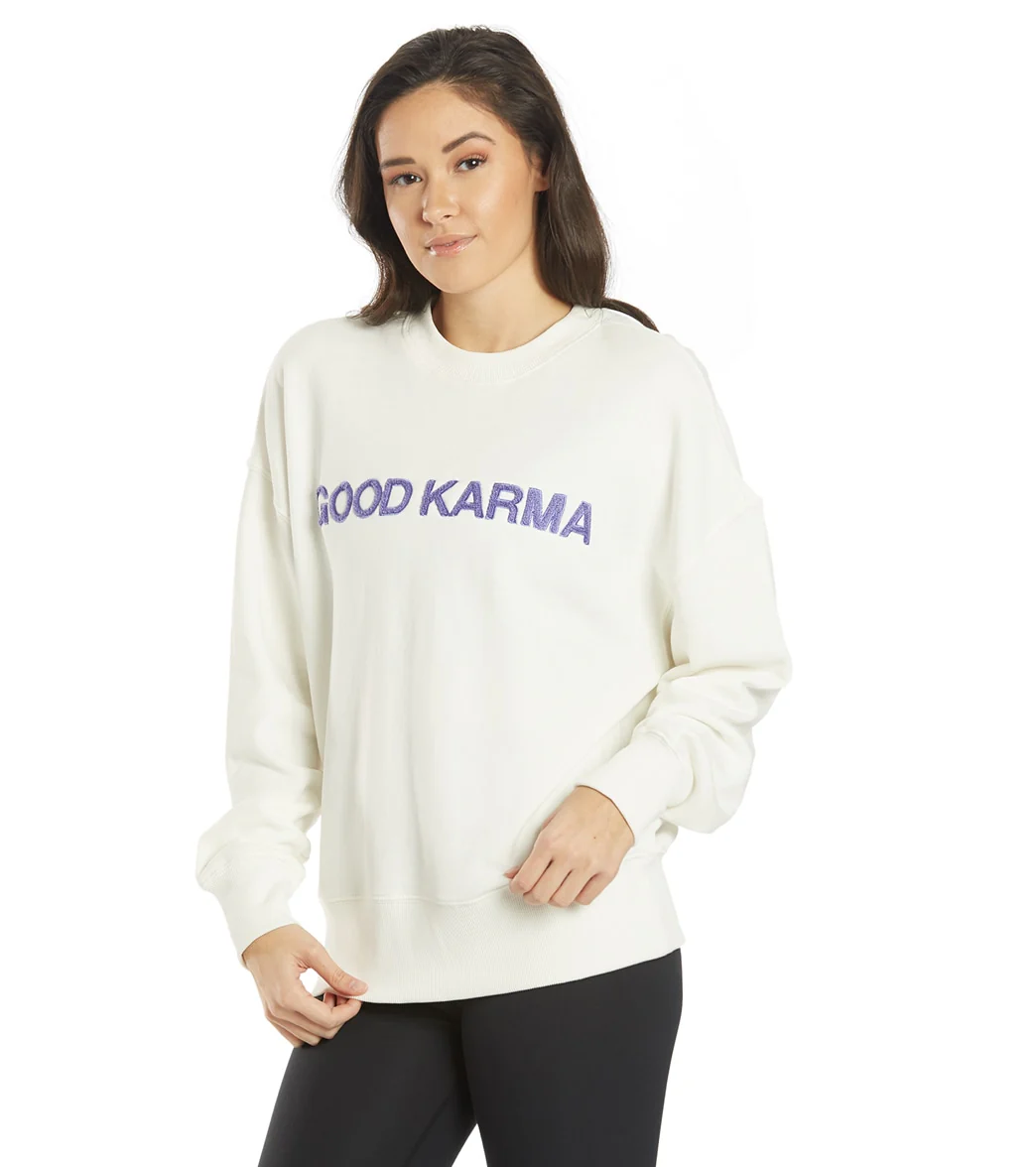 Spiritual Gangster Good Karma Relaxed Crewneck Pullover