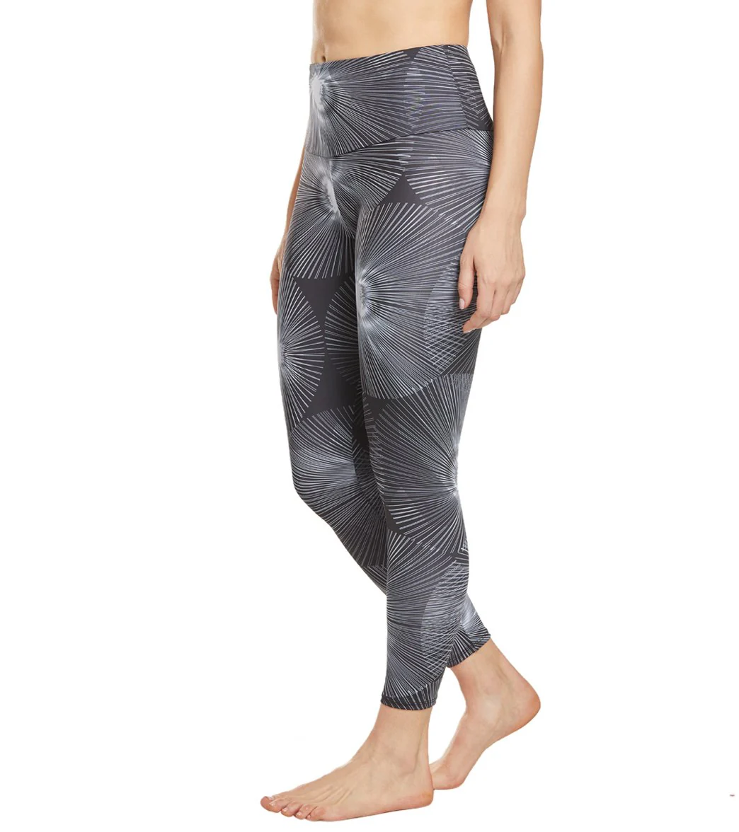 Onzie High Waisted Basic 7/8 Yoga Leggings Pinwheel