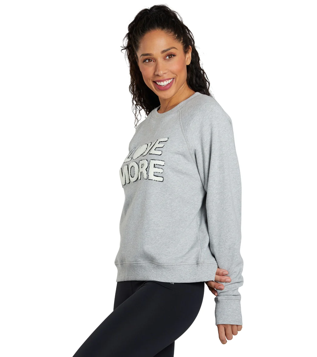 Spiritual Gangster Love More Bridget Raglan Pullover