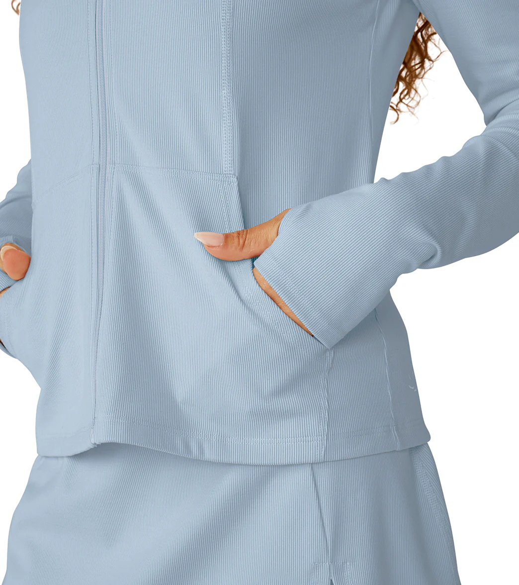 Beyond Yoga Heather Rib Morning Jog Hoodie