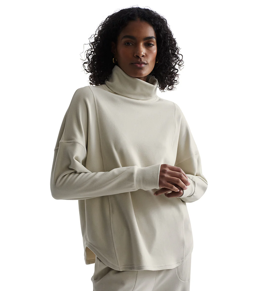 Varley Rainer Roll Neck Brushed Rib Jumper