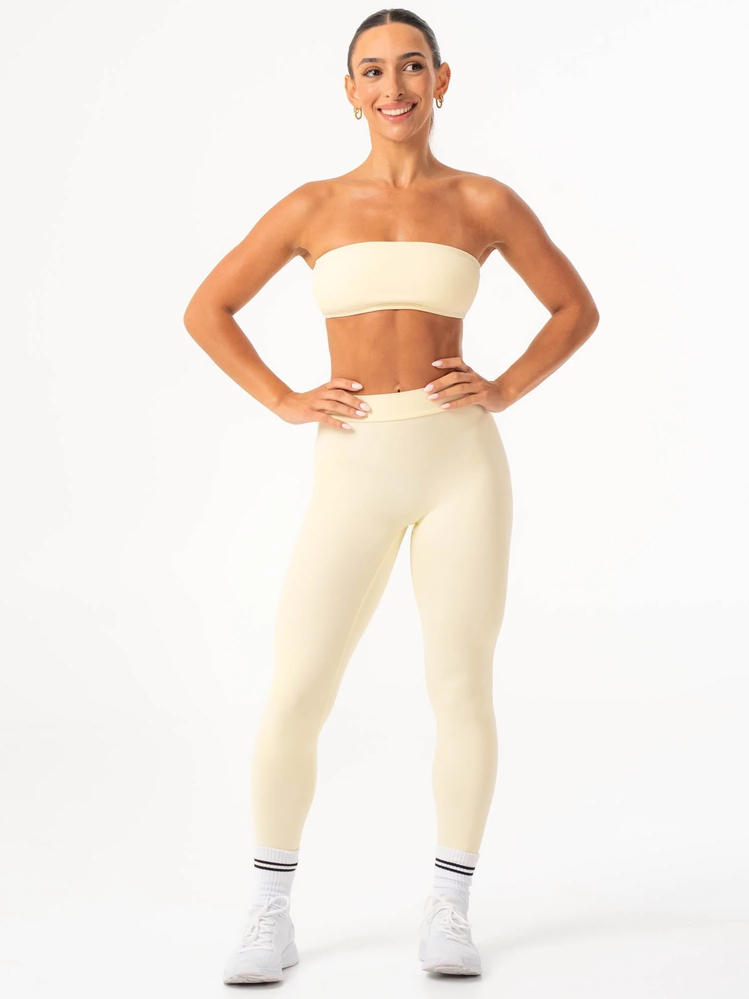 NKD V Scrunch Leggings - Lemon Drop