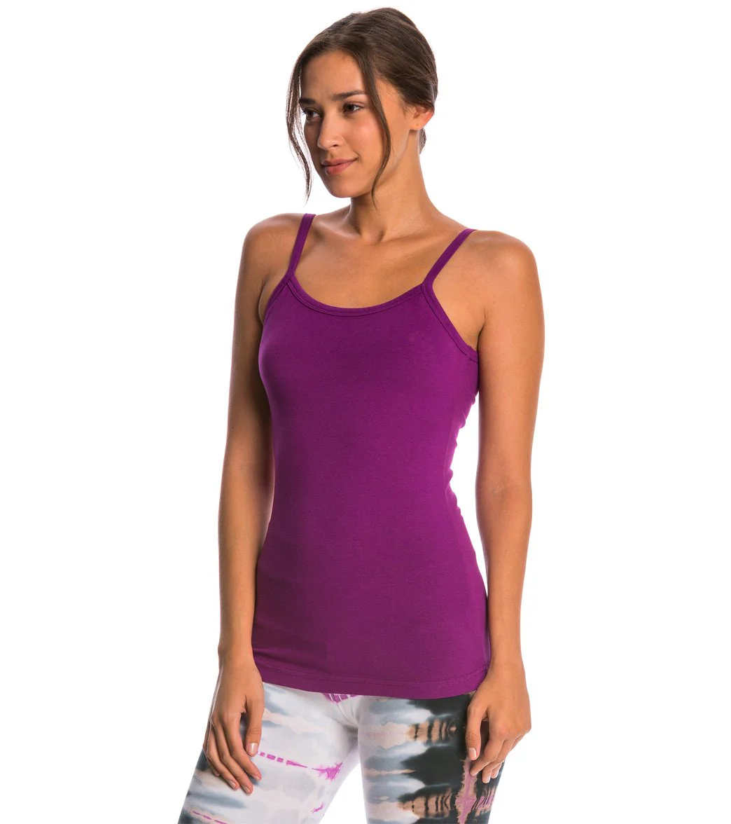 Hard Tail Scoop Back Yoga Tank Top with Bra