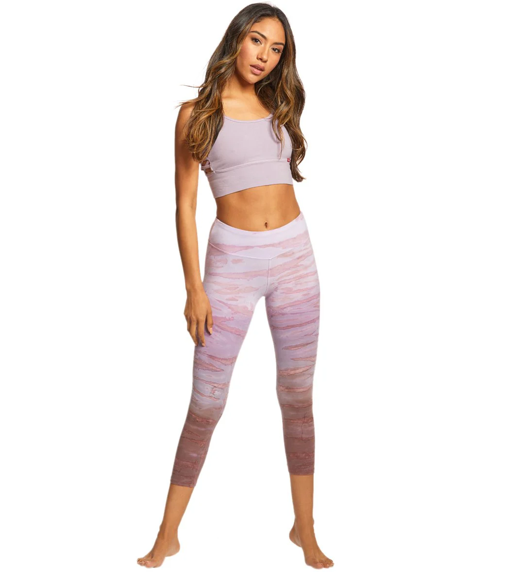 Hard Tail Flat Waisted Cotton Yoga Capris