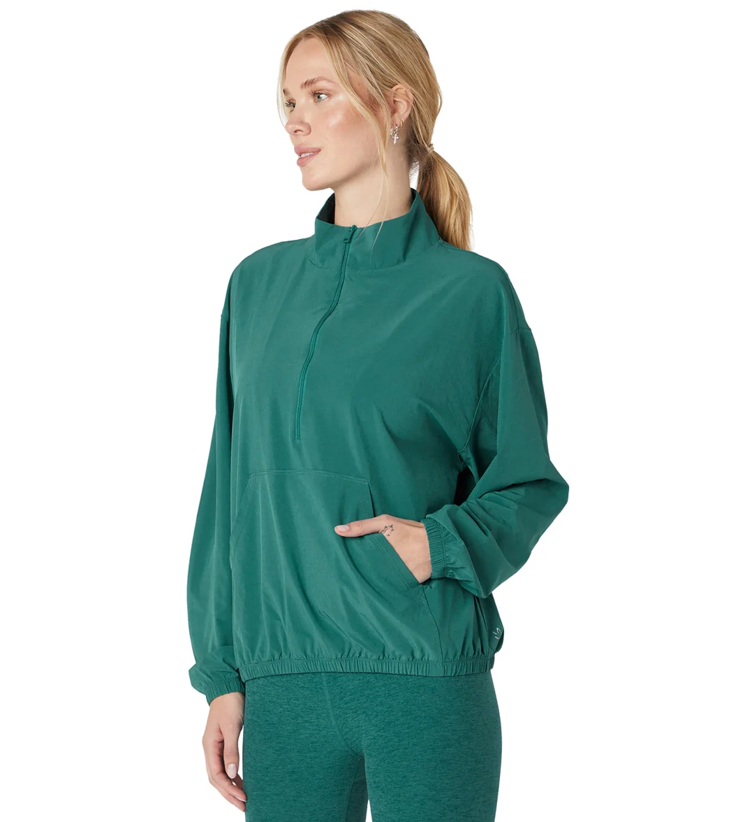 Beyond Yoga In Stride Half Zip Pullover