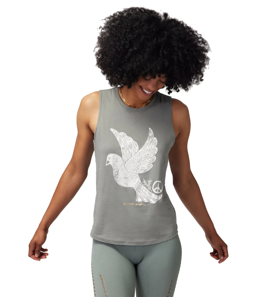 Spiritual Gangster Peace Dove Muscle Tank