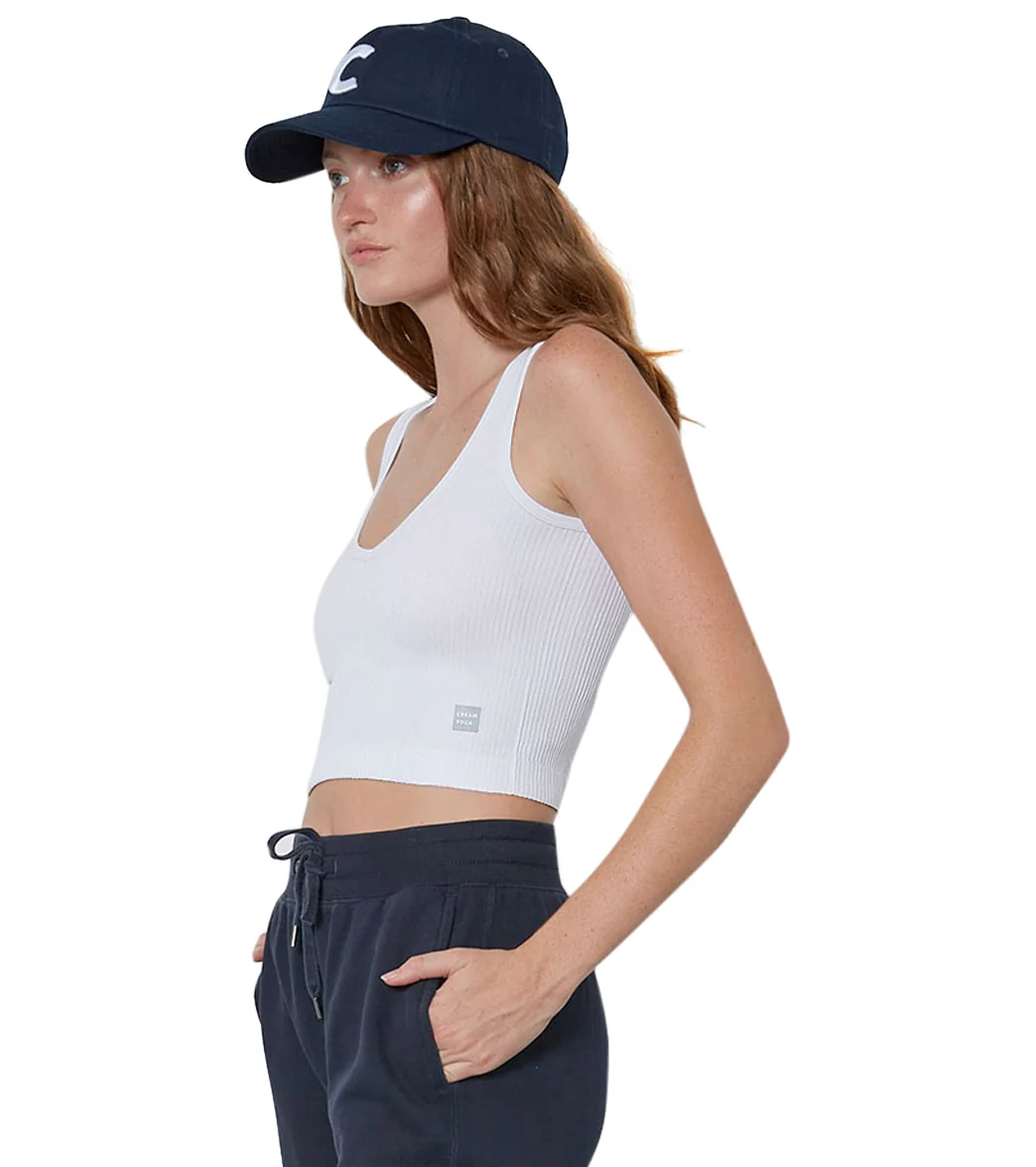 Cream Yoga Cindy Tank Top