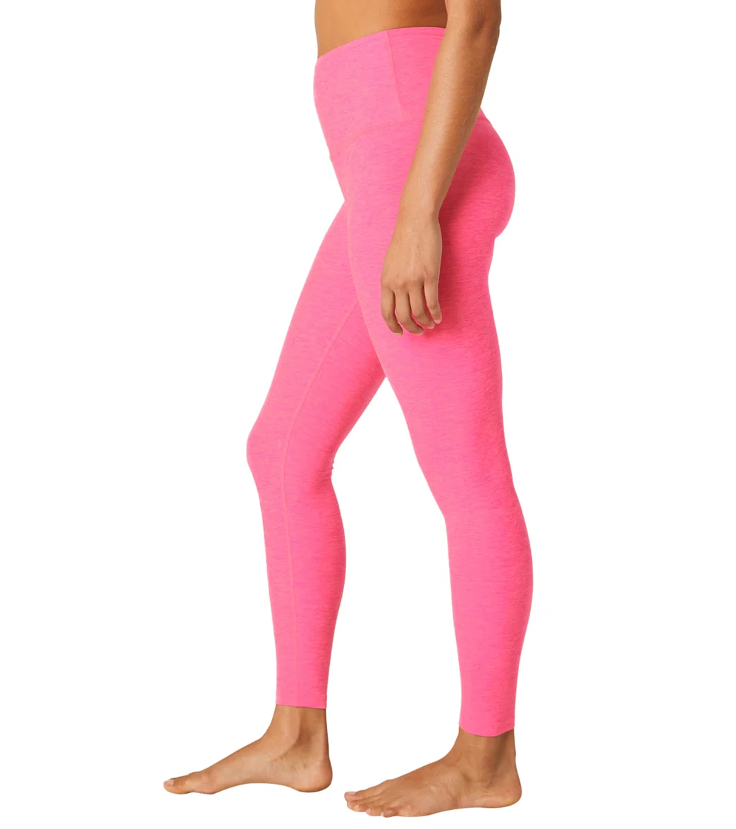 Beyond Yoga Spacedye High Waisted Caught In The Midi 7/8 Yoga Leggings Electric Pink Heather