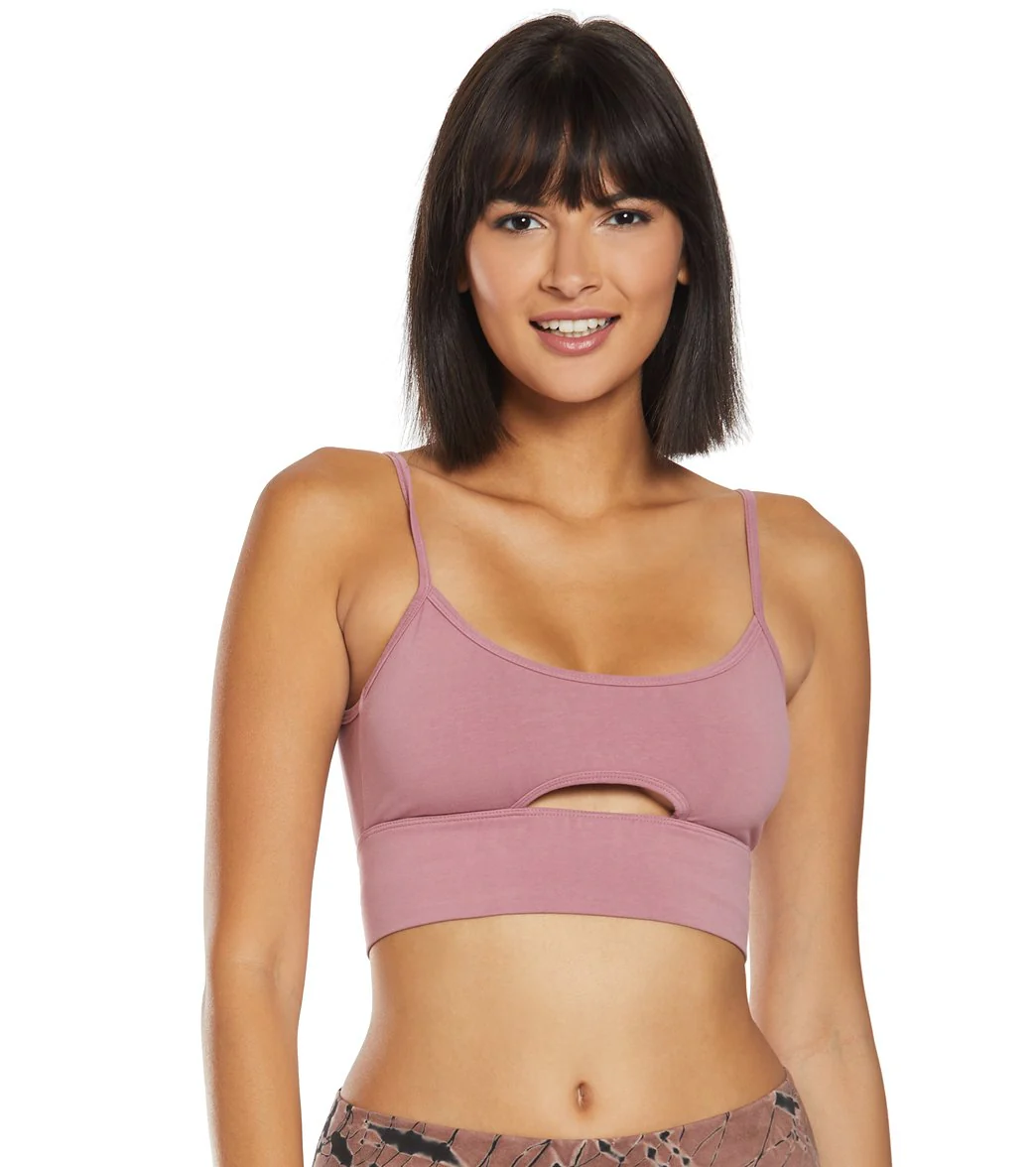 Hard Tail Low Back Cut Out Midi Sports Bra