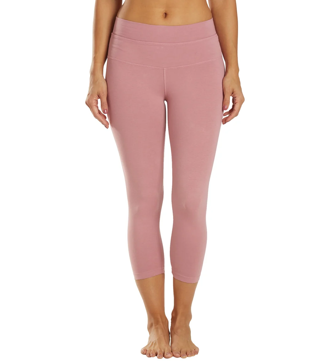 Hard Tail High Rise Cotton Yoga Capris